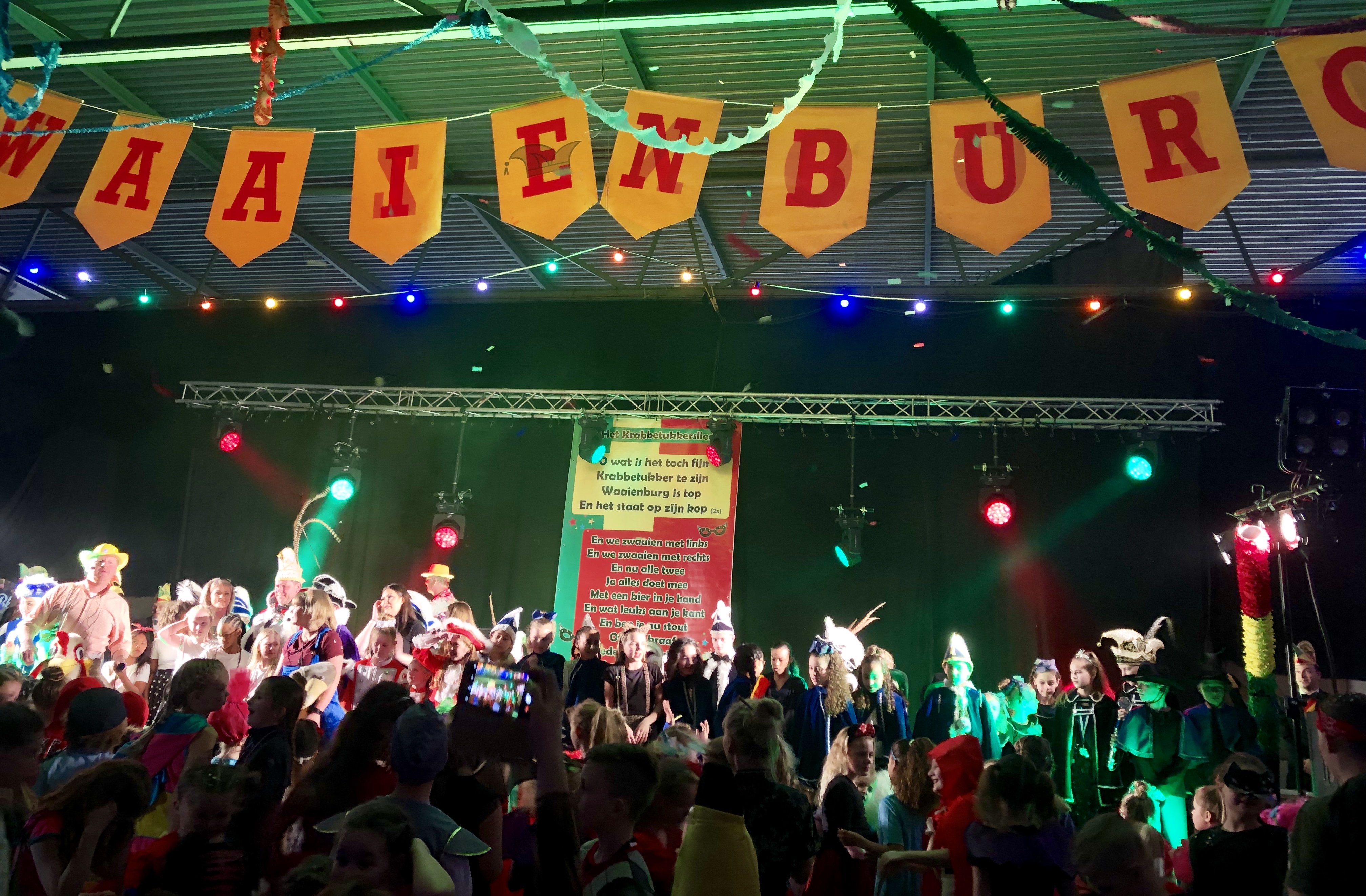 De Wapperhapper goed vertegenwoordigd tijdens het kindercarnaval