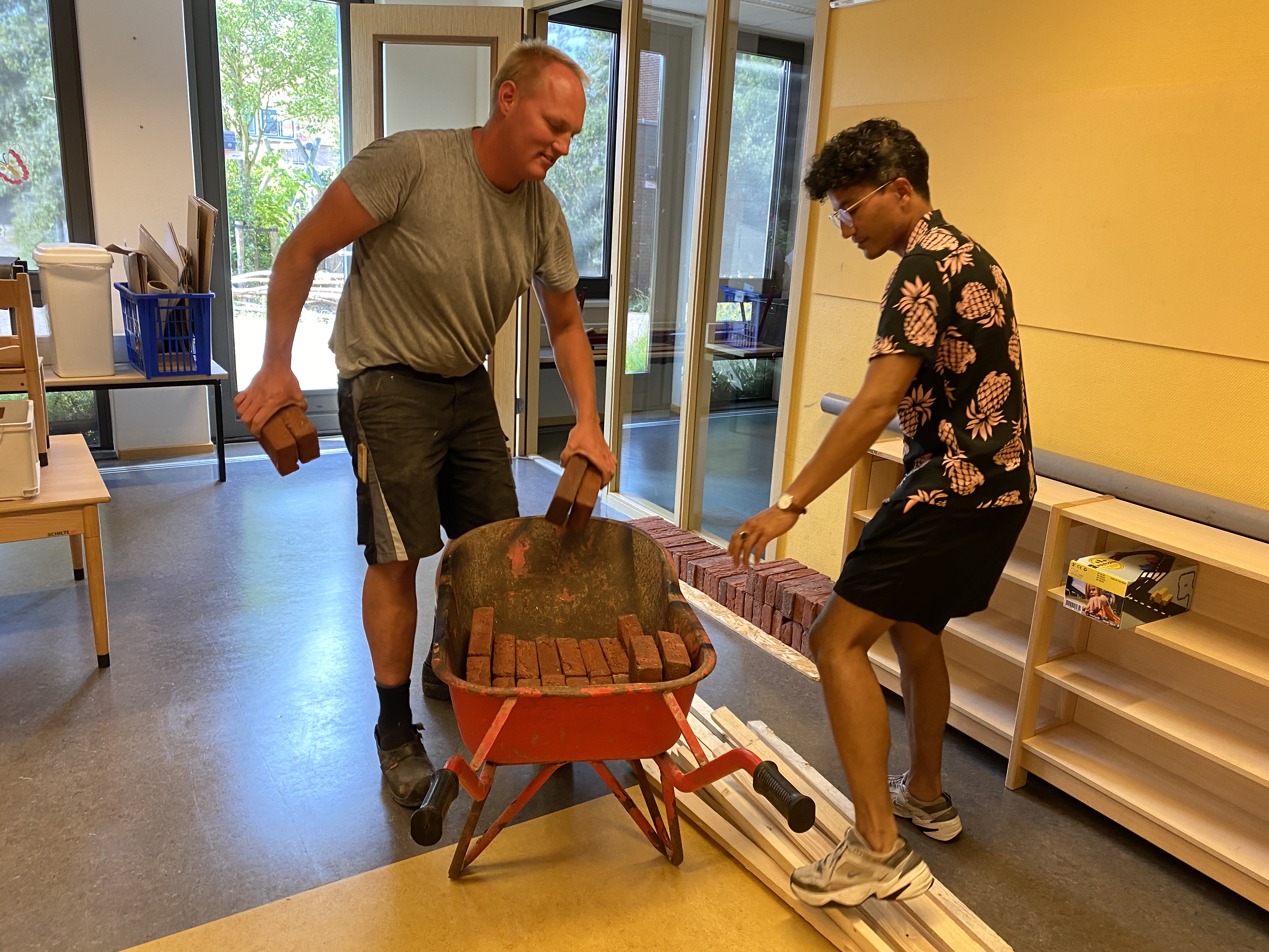 Werken op de bouwplaats