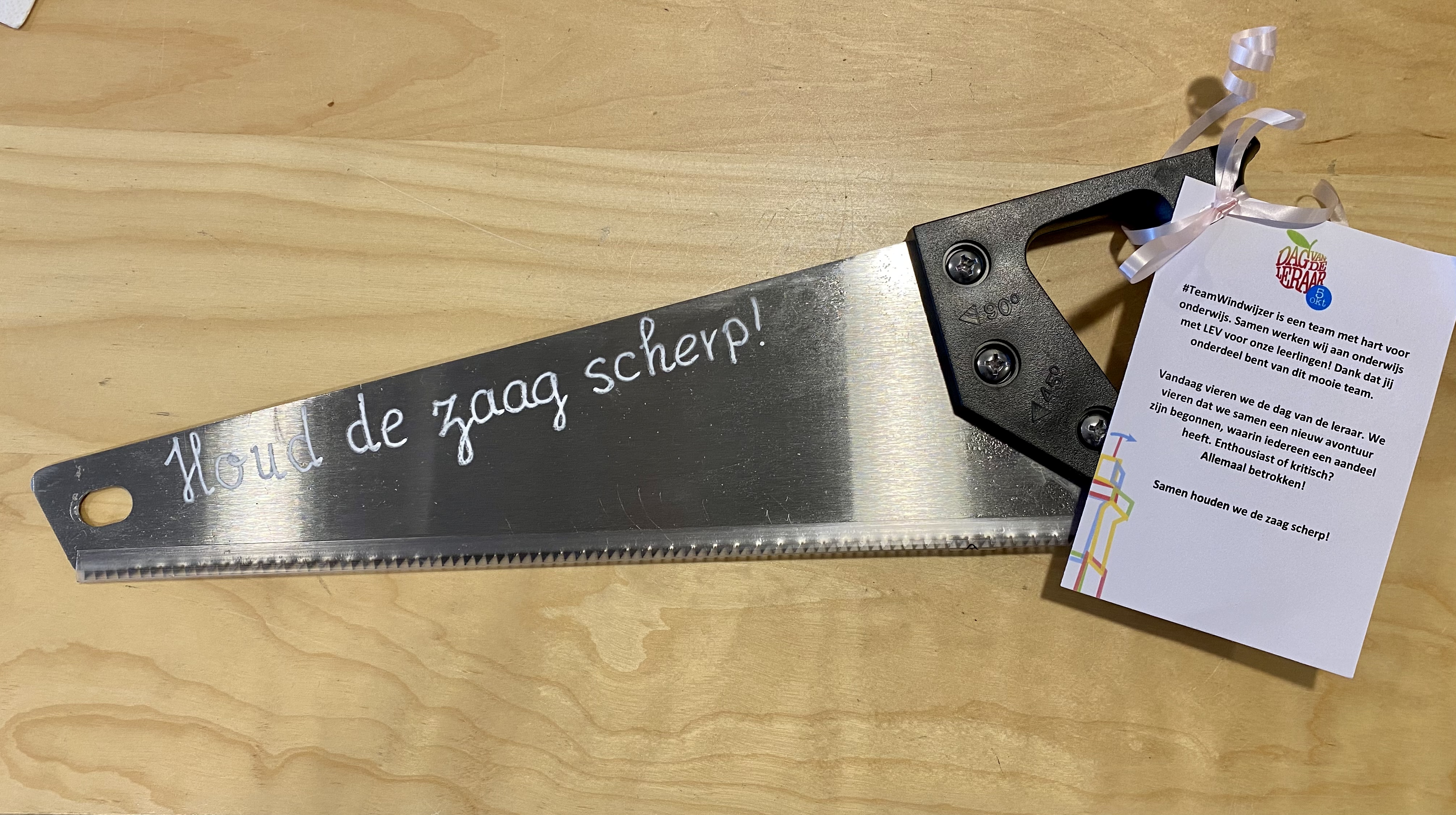 Geen afgezaagd cadeau op de dag van de leraar