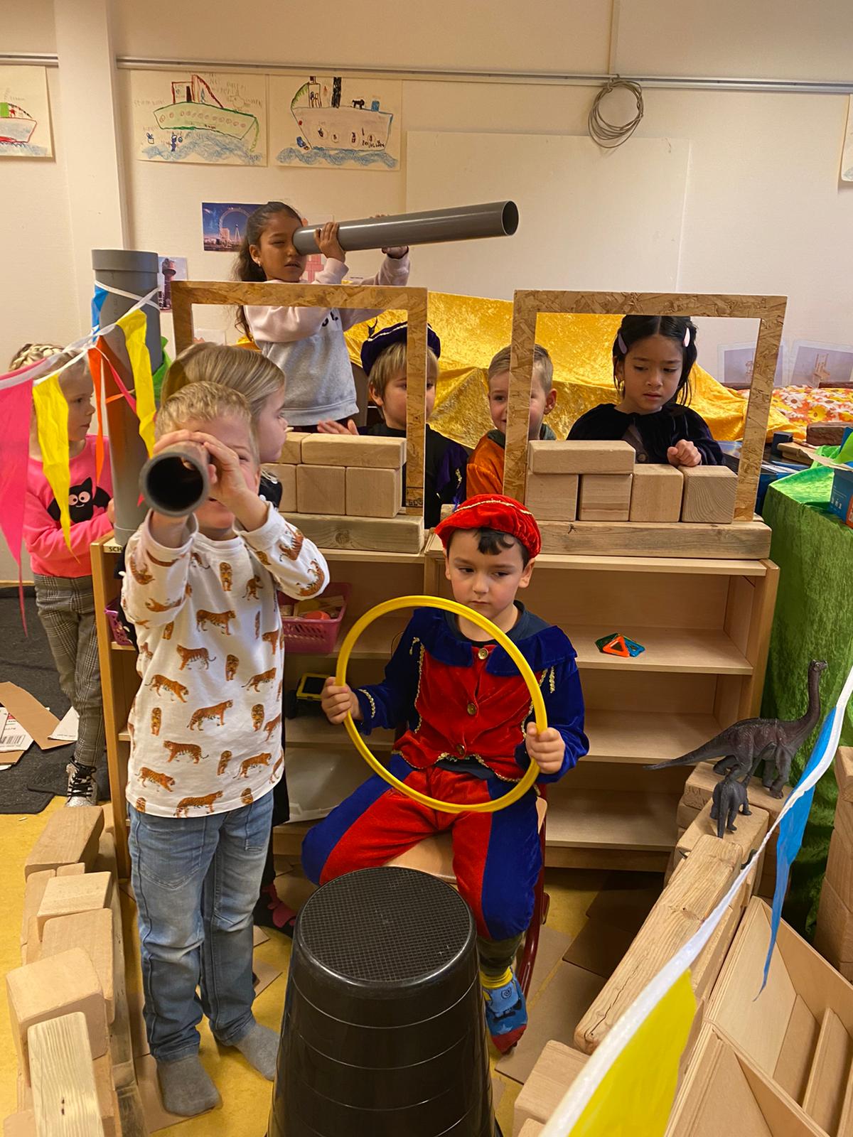 Drukte op de bouwplaats