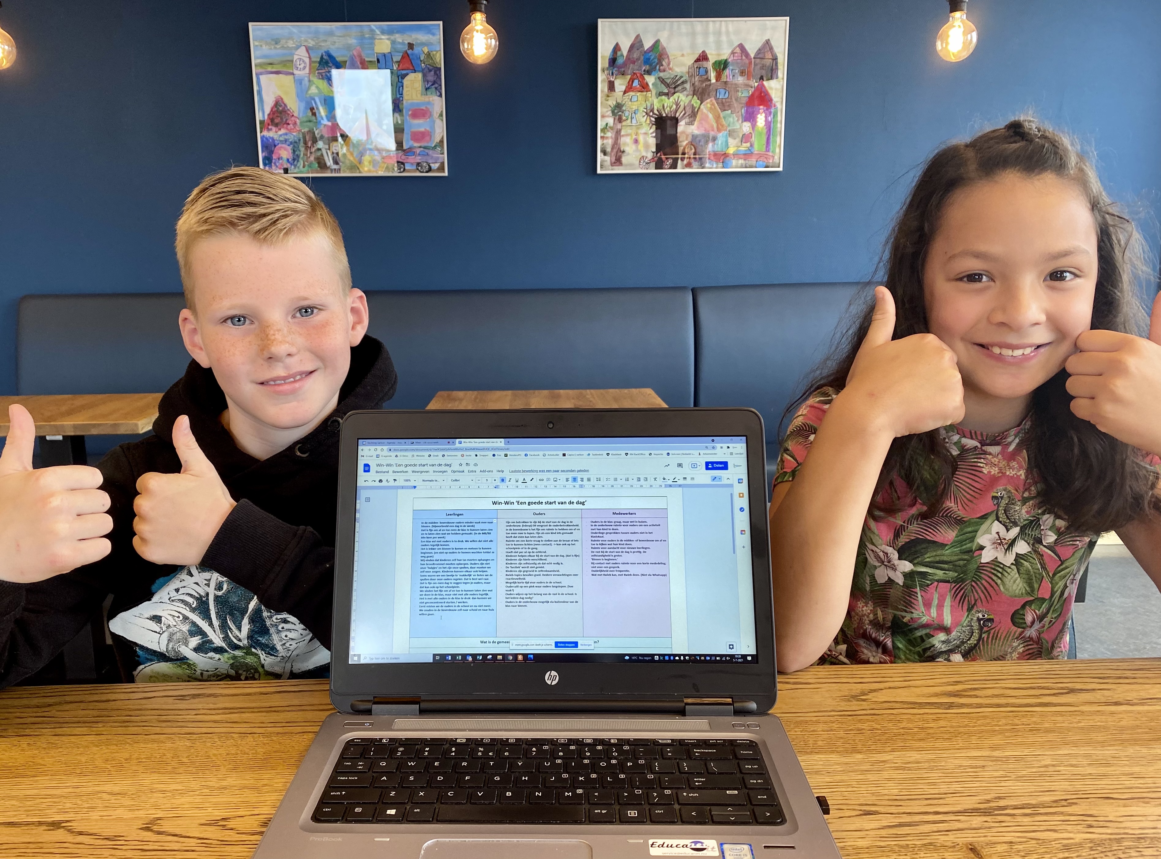 Win-win over de start van de dag