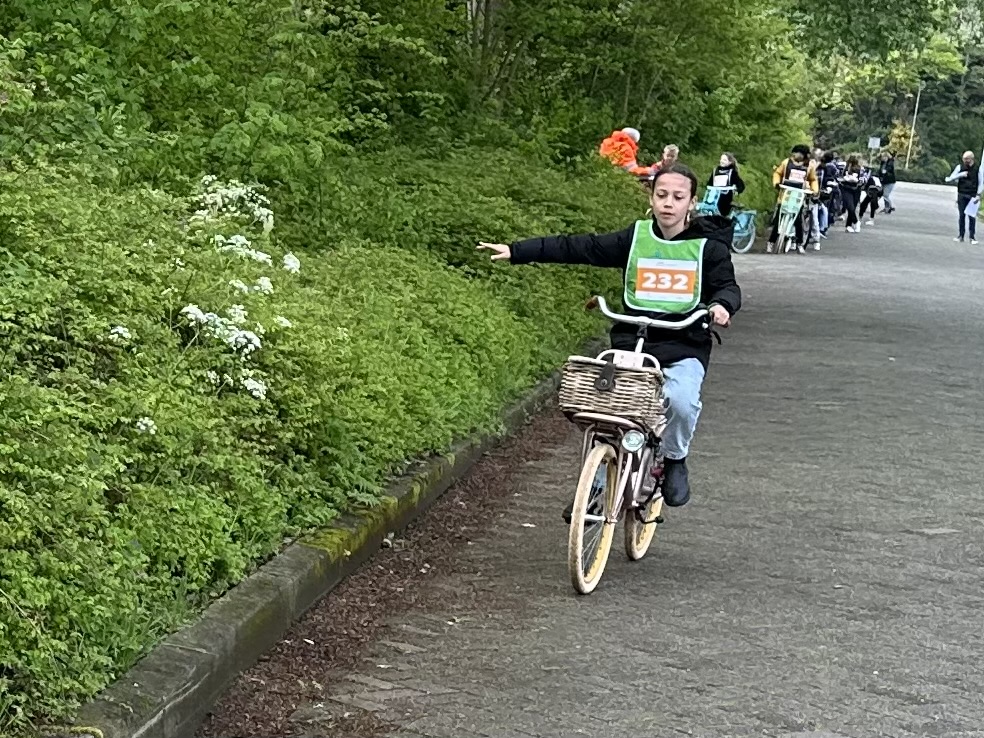 Alle leerlingen geslaagd voor het verkeersexamen
