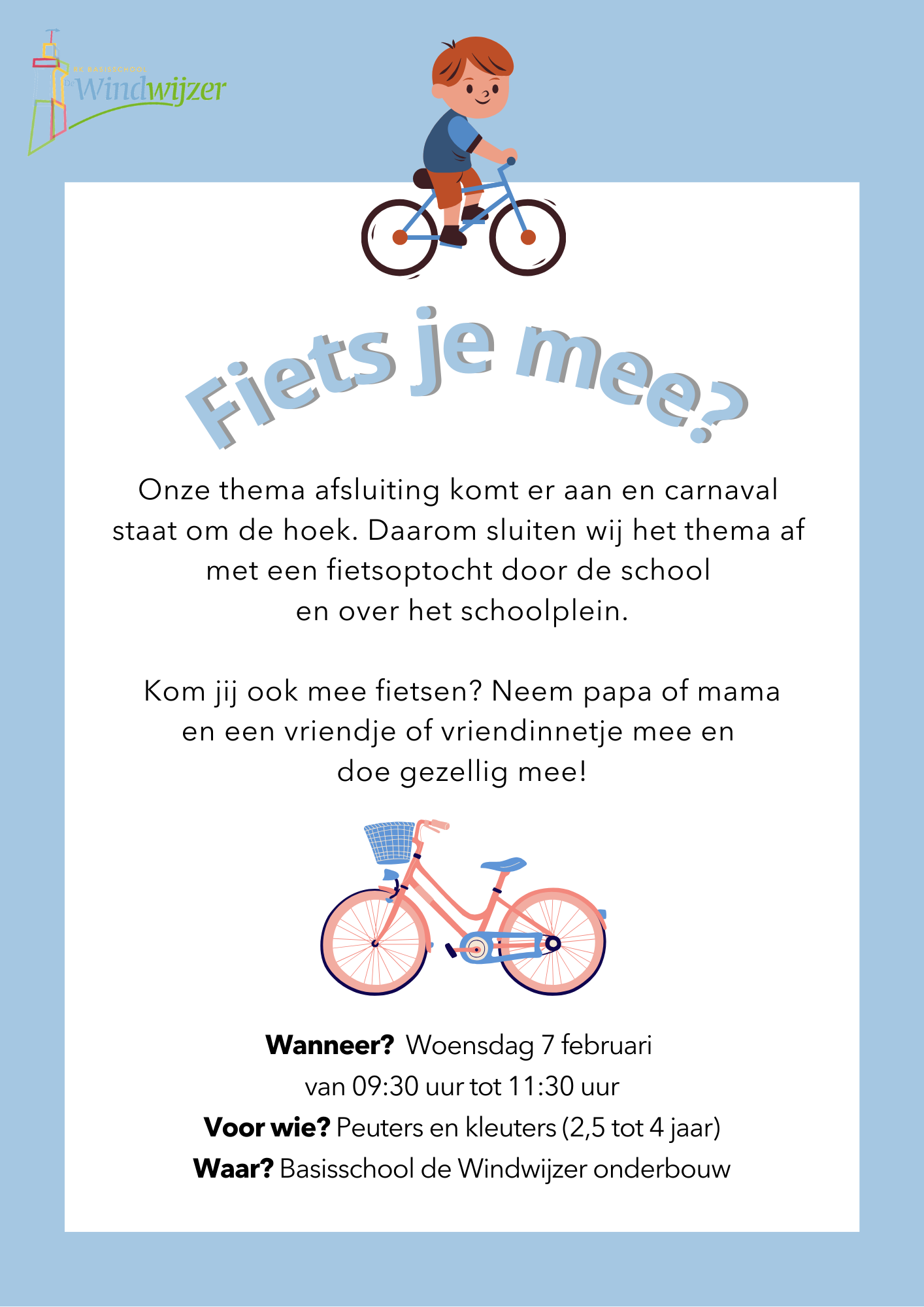 Peuterochtend 'Fiets je mee?'