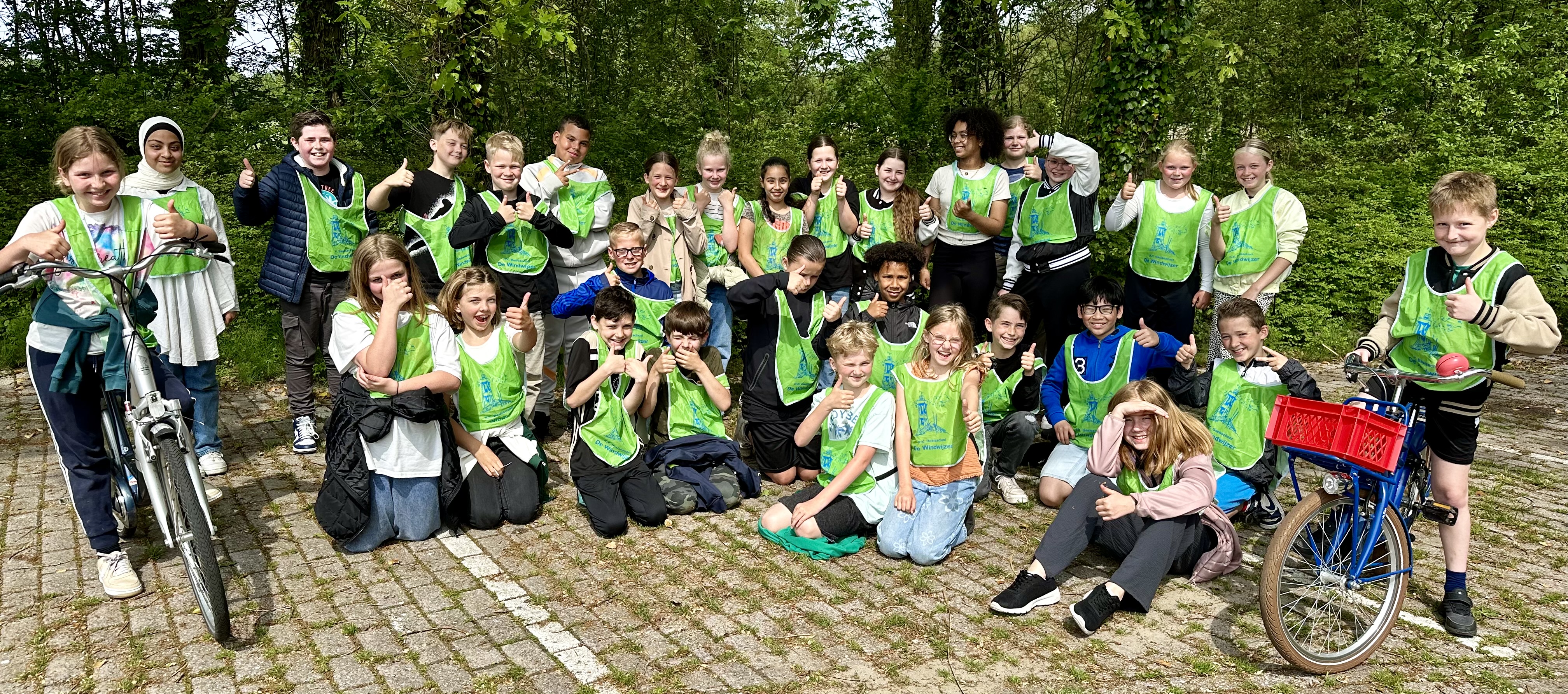 Alle leerlingen geslaagd voor het verkeersexamen! 