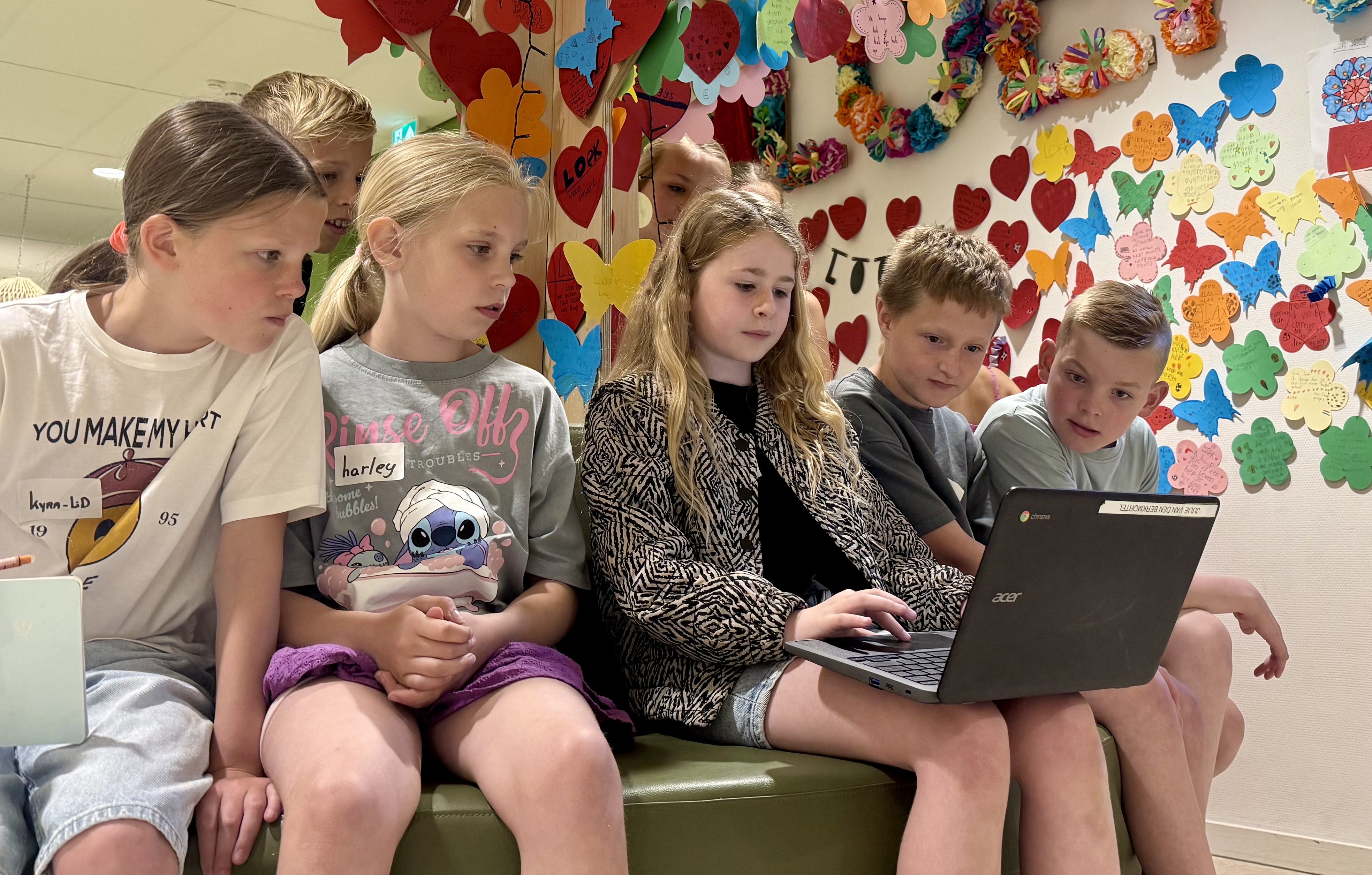 Leerlingpanel op bezoek bij Jozefschool Texel