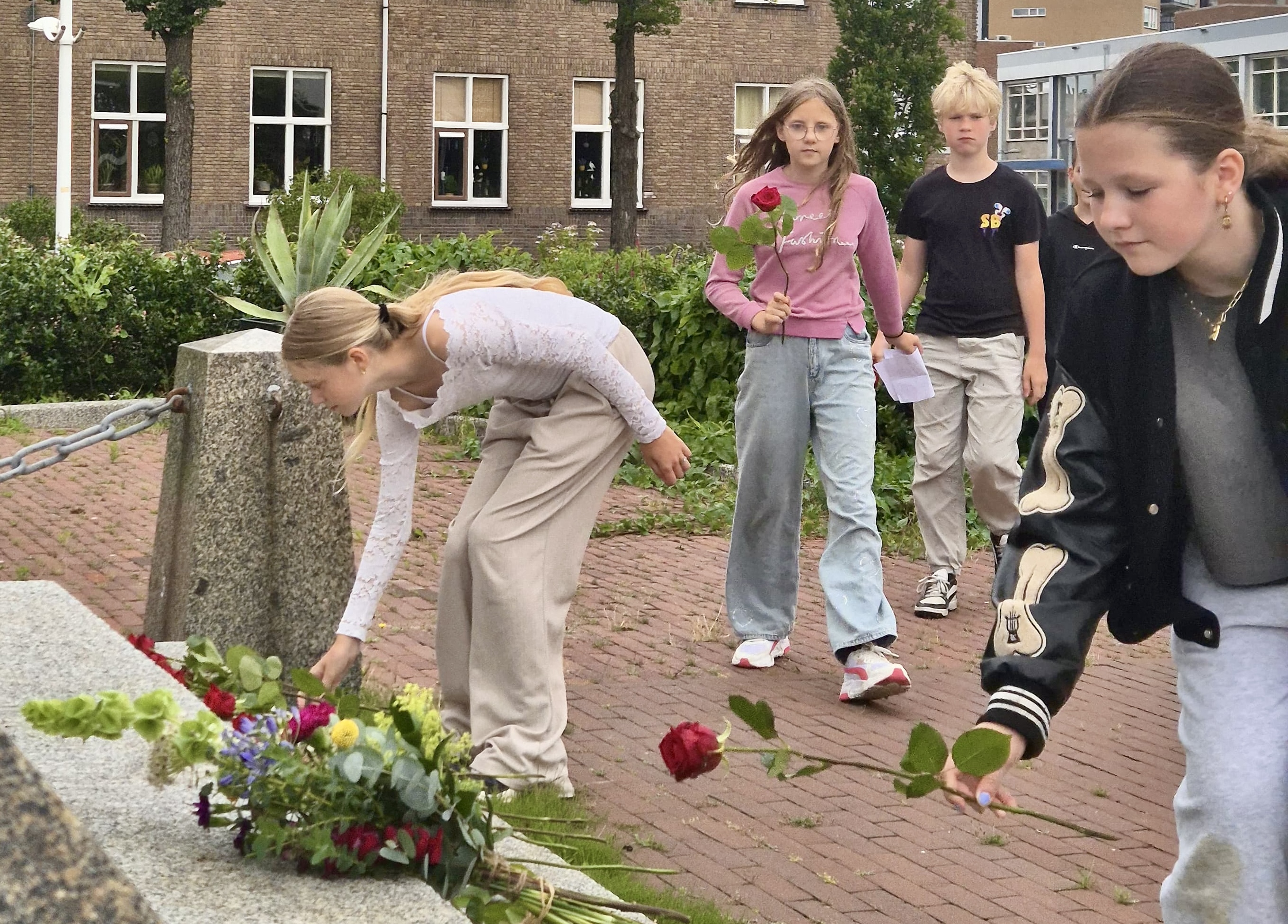 Herdenking bij het monument ‘Voor hen die vielen’