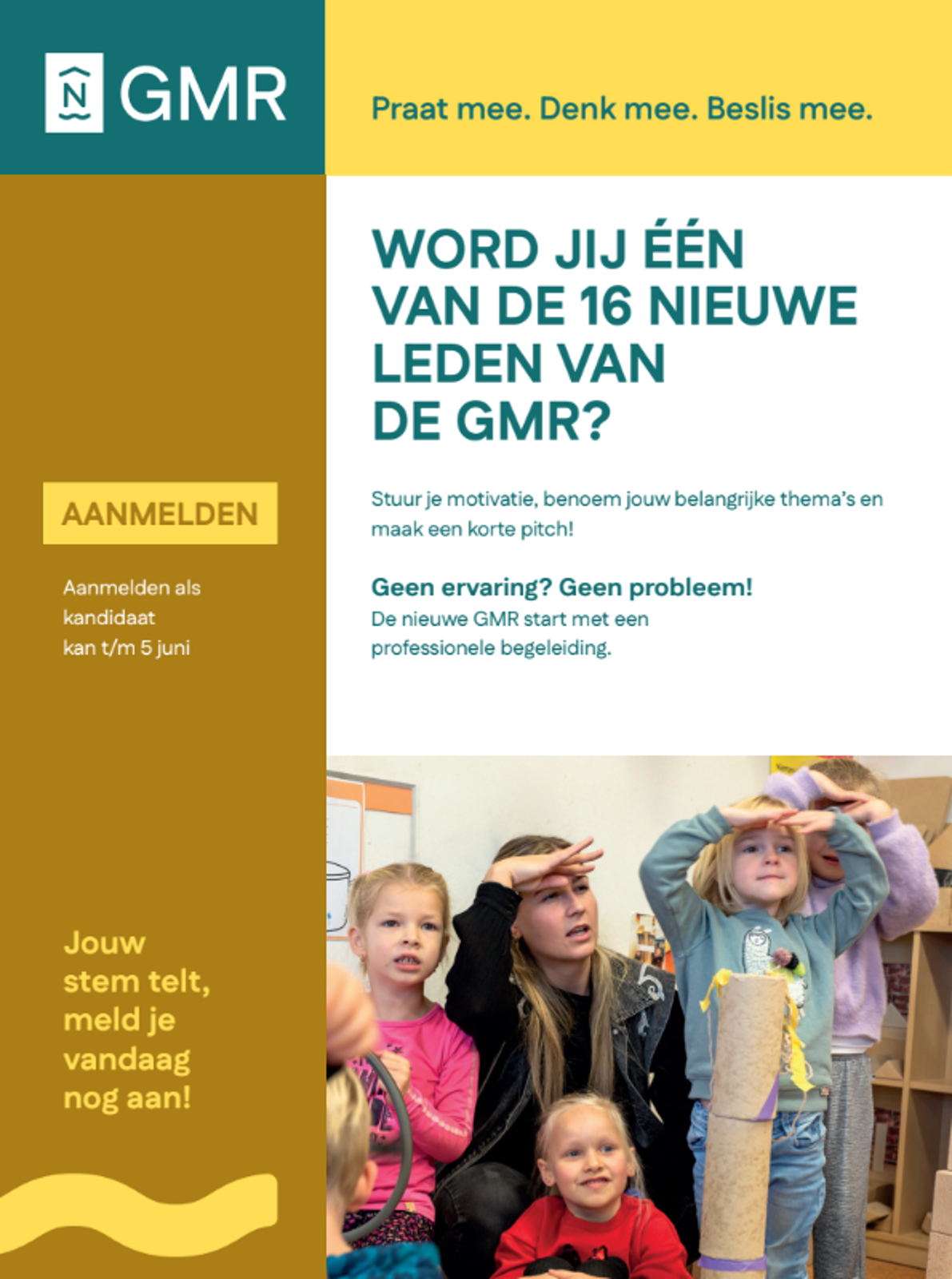 NAVAN zoekt ouders voor de GMR (medezeggenschap) 