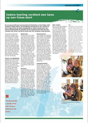 Artikel Kopkrant Inclusief Onderwijs op De Windwijzer